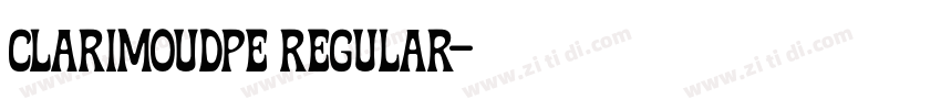 ClarimoUDPE Regular字体转换